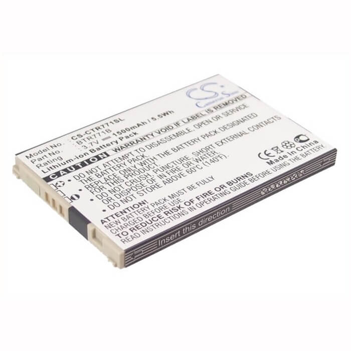 3.7V, Li-ion, 1500mAh, SmartPhone battery fits Verizon, Casio, Btr771b, C771, Gzone Commando C771, 5.55Wh Mobile, SmartPhone Cameron Sino Technology Limited (Suspended)