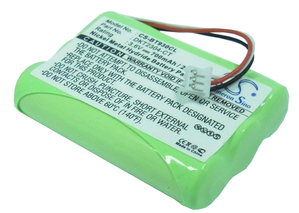 3.6V, Ni-MH, 700mAh, Cordless Phone battery fits Nec, Inter-tel, Casio, Gp, Uniden, Toshiba, Sbc, 3201013, Ma-240, Mh-200, 2.52Wh Cordless Phone Cameron Sino Technology Limited (Cordless Phone)