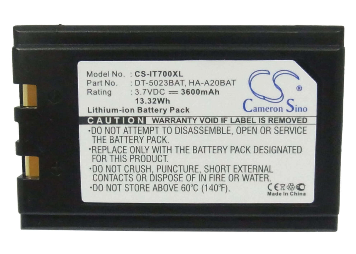 Barcode Scanner Battery For Casio Personal Pc It-70, It-700, Dt-x10 3.7v, 3600mah - 13.32wh Barcode Scanner Cameron Sino Technology Limited