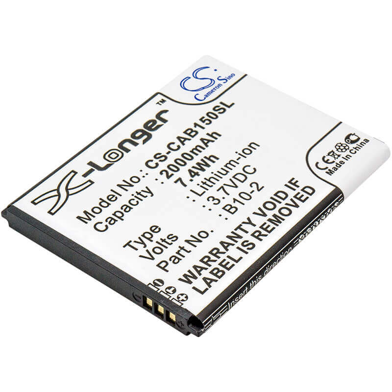 3.7V, Li-ion, 2000mAh, SmartPhone battery fits Cat, B10-2, B15, B15q, 7.4Wh Mobile, SmartPhone Cameron Sino Technology Limited (Smartphone)