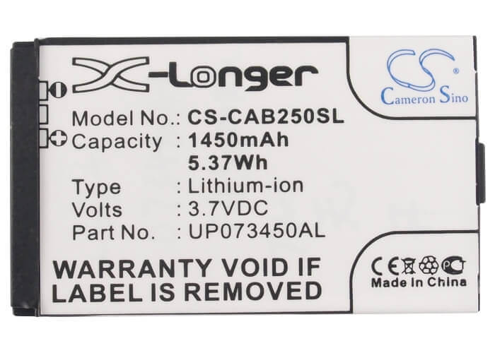 3.7V, Li-ion, 1450mAh, SmartPhone battery fits Jcb, Caterpillar, Cat, Up073450al, B25, 5.37Wh Mobile, SmartPhone Cameron Sino Technology Limited (Smartphone)