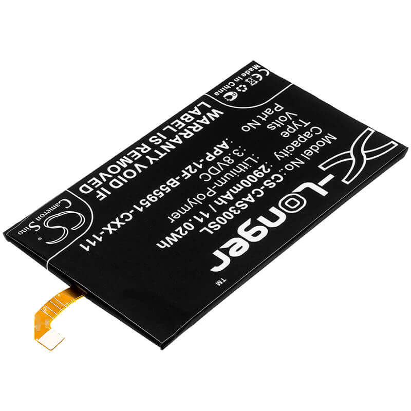 3.8V, Li-Polymer, 2900mAh, SmartPhone battery fits Caterpillar, Cat, App-12f-b55951-cxx-111, S30, 11.02Wh Mobile, SmartPhone Cameron Sino Technology Limited (Smartphone)