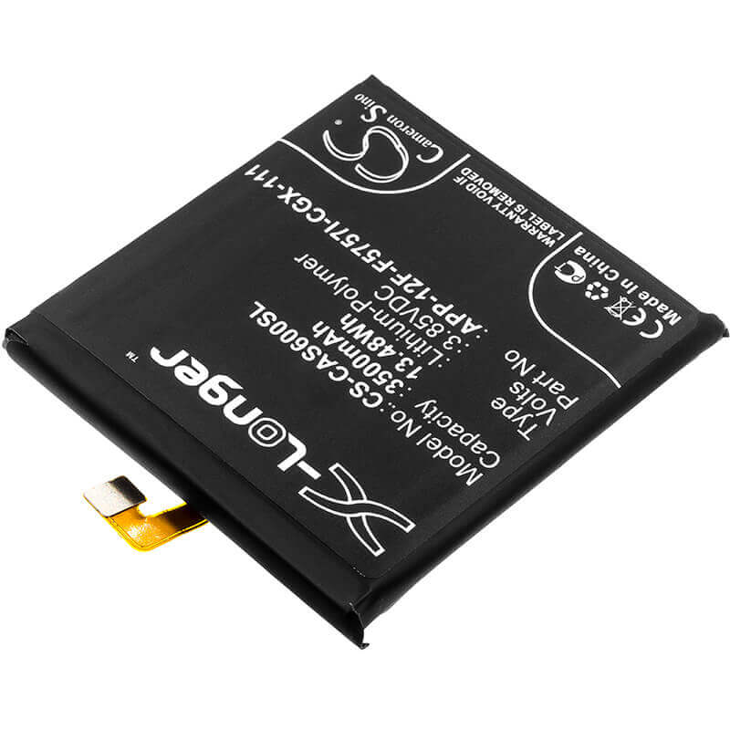 3.85V, Li-Polymer, 3500mAh, SmartPhone battery fits Cat, Caterpillar, App-12f-f5757i-cgx-111, S60, 13.48Wh Mobile, SmartPhone Cameron Sino Technology Limited (Smartphone)