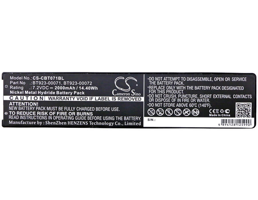 Crane Remote Battery For Cattron Theimeg Handy, Tc100 7.2v, 2000mah - 14.40wh Crane Remote Control Cameron Sino Technology Limited