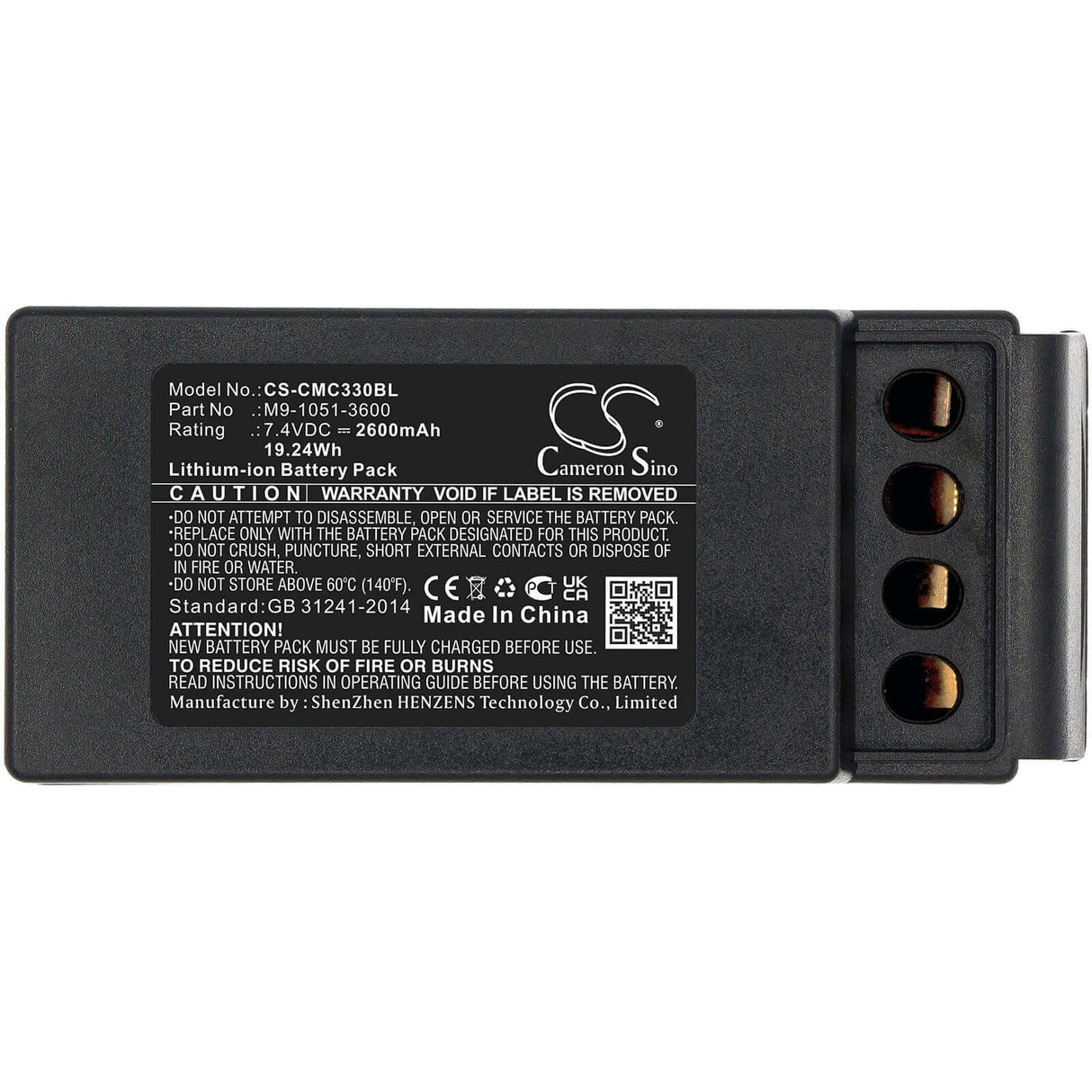Crane Remote Battery For Cavotec, Mc3300 7.4v, 2600mah - 19.24wh Crane Remote Control Cameron Sino Technology Limited