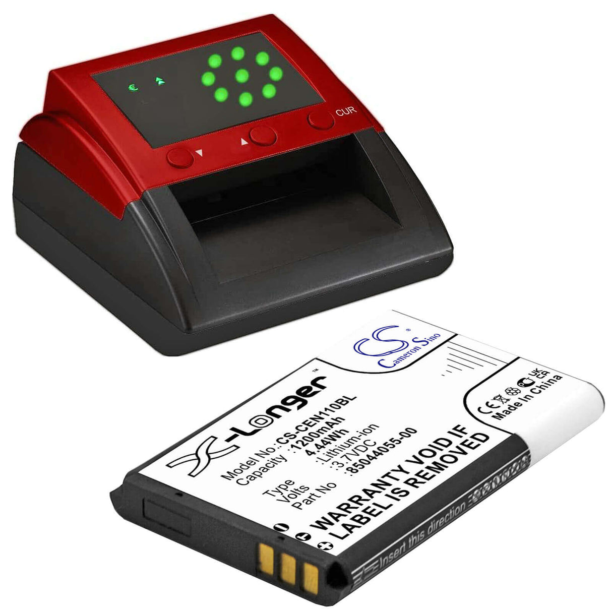 3,7V, Li-ion, 1200mAh, Batterie de terminal de paiement adaptée à Cce, 85044055-00, 1100 Neo, 4,44Wh Terminal de paiement Cameron Sino Technology Limited
