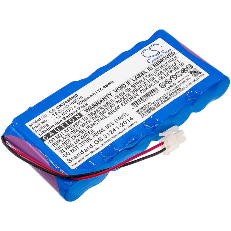 14.8V, Li-ion, 5200mAh, Medical battery fits Charter Kontron, Tsgliio100298, Vitalogik 4500, 76.96Wh Medical Cameron Sino Technology Limited (Medical)