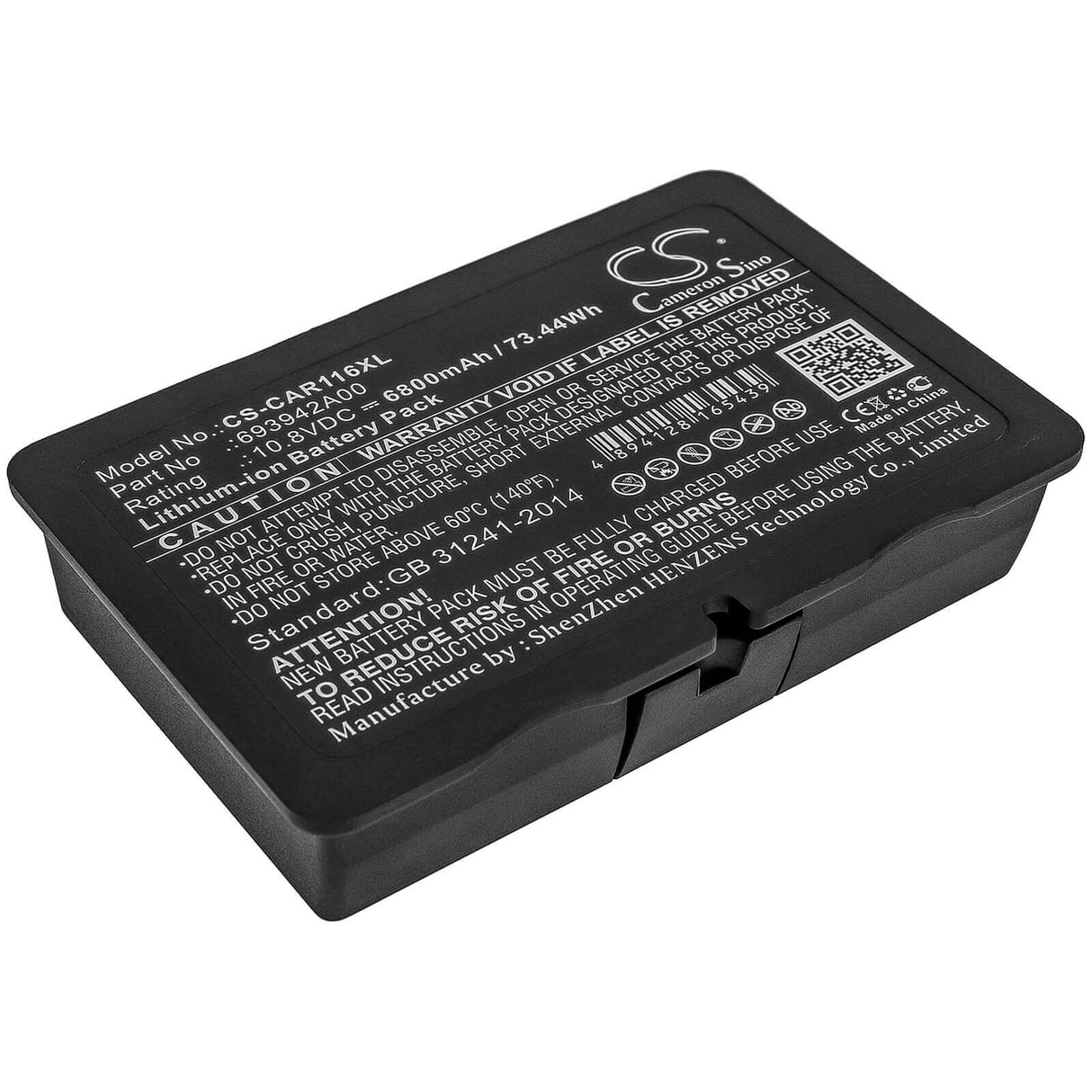 10.8V, Li-ion, 6800mAh, Equipment battery fits Chauvin Arnoux, 693942a00, C.A 6116N, C.a 6117, 73.44Wh Equipment, Survey, Test Cameron Sino Technology Limited