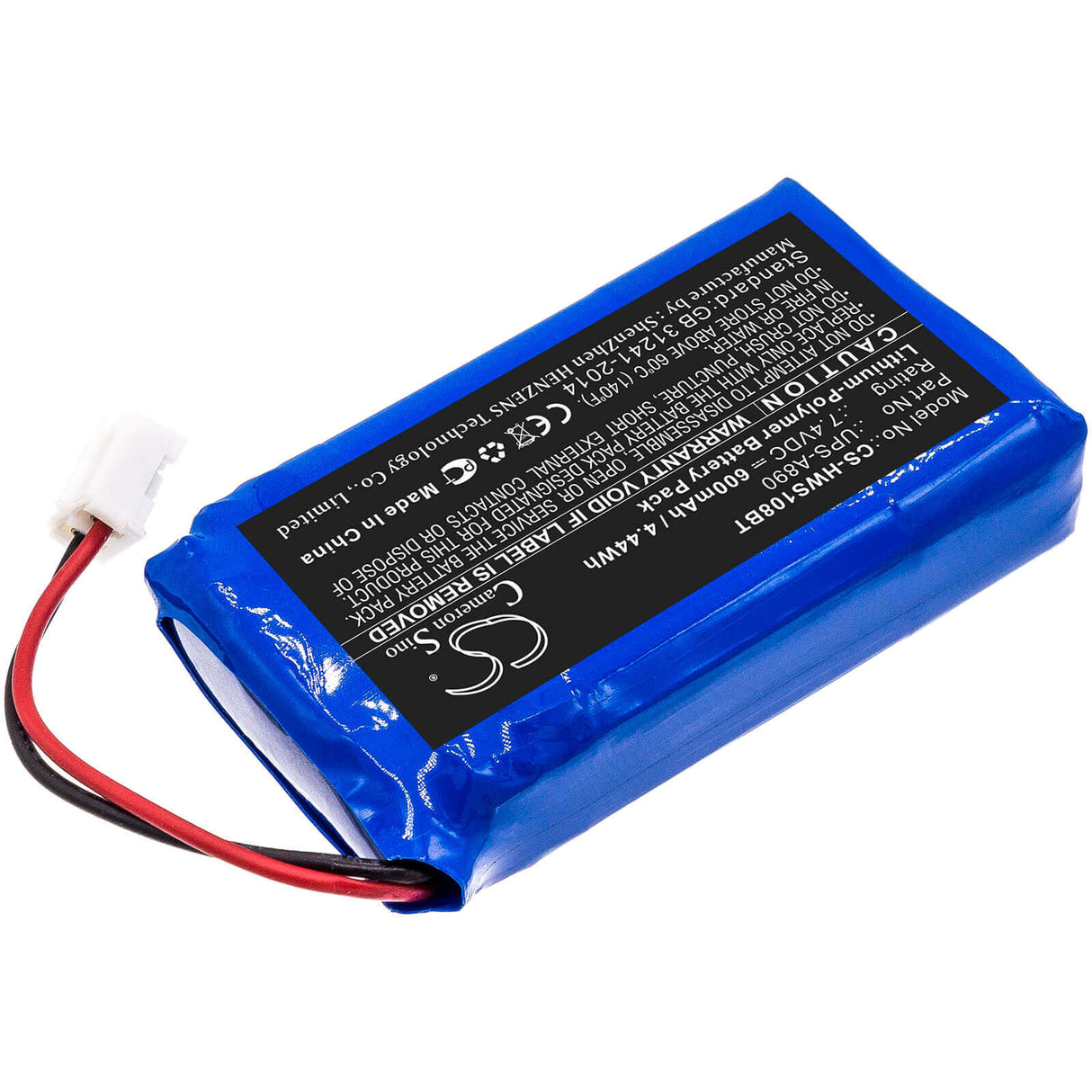Alarm Battery For Chuango, Ws-108 7.4v, 600mah - 4.44wh Alarm System Cameron Sino Technology Limited