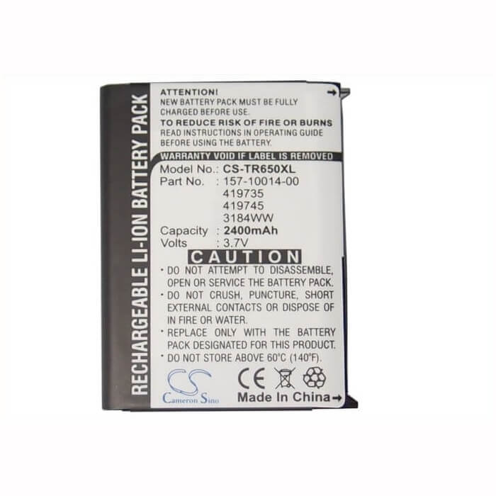 3.7V, Li-ion, 2400mAh, SmartPhone battery fits Cingular, 157-10014-00, Treo 650, 8.88Wh Mobile, SmartPhone Cameron Sino Technology Limited (Suspended)