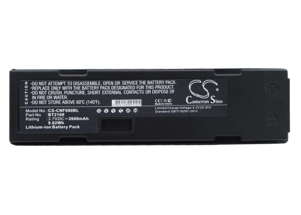 Batterie de scanner de codes-barres pour Cino 680bt, F680bt, F780bt 3.7v, 2600mah - 9.62wh Scanner de codes-barres Cameron Sino Technology Limited