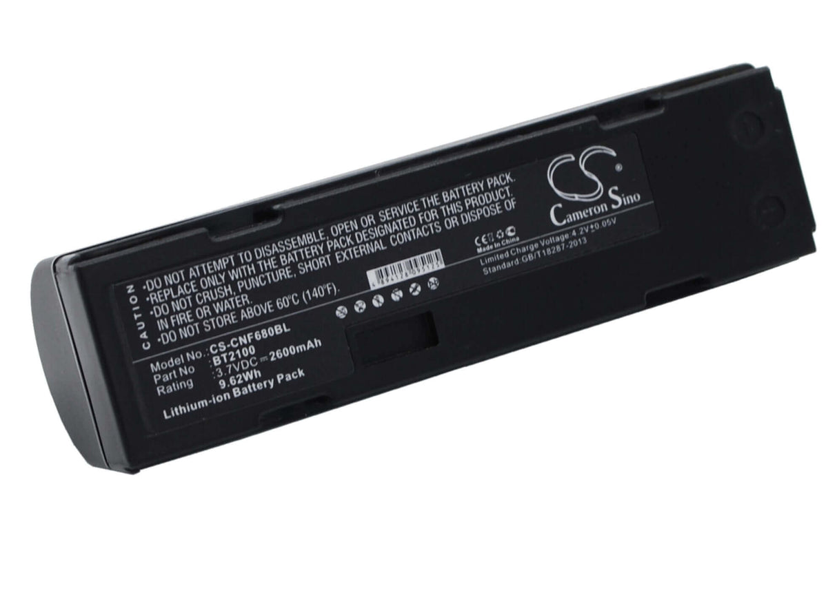 Batterie de scanner de codes-barres pour Cino 680bt, F680bt, F780bt 3.7v, 2600mah - 9.62wh Scanner de codes-barres Cameron Sino Technology Limited