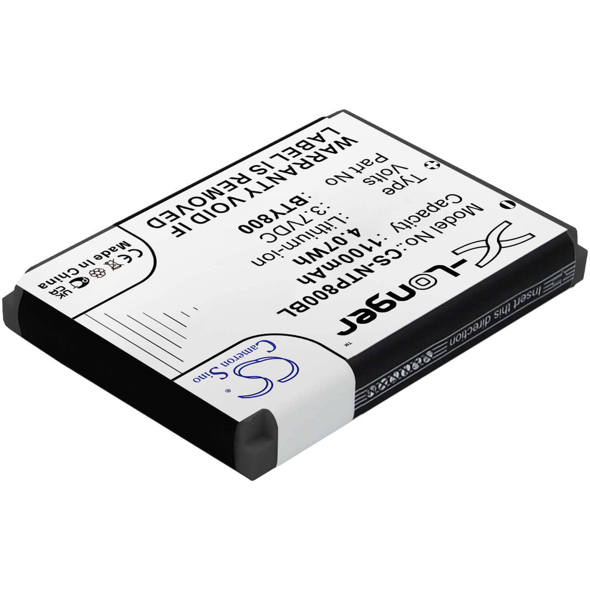 Barcode Scanner Battery For Cipher Lab 8200 3.7v, 1100mah - 4.81wh Barcode Scanner Cameron Sino Technology Limited