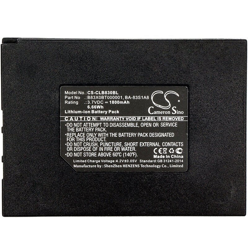 Barcode Scanner Battery For Cipherlab, 8300 3.7v, 1800mah - 6.66wh Barcode Scanner Cameron Sino Technology Limited