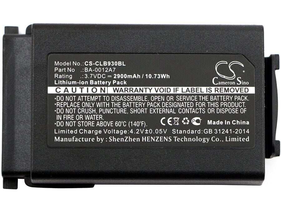 Barcode Scanner Battery For Cipherlab, 9300, 9400, 9600 3.7v, 2900mah - 10.73wh Barcode Scanner Cameron Sino Technology Limited