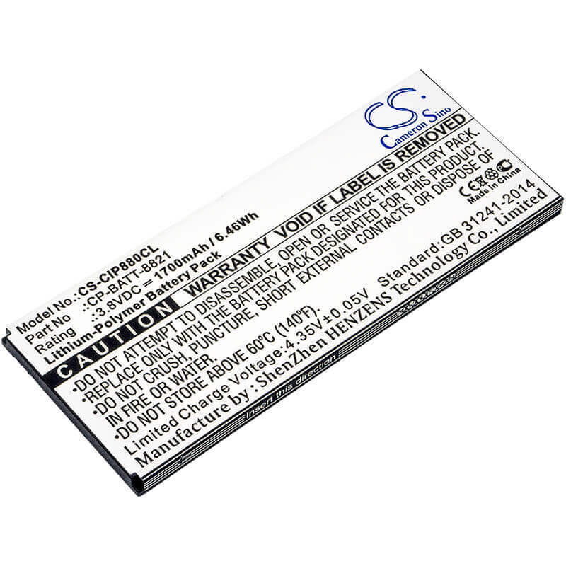 3,8V, Li-Polymer, 1700mAh, batterie de téléphone sans fil compatible avec Cisco, 74-102376-01, 8800, 6,46Wh Téléphone sans fil Cameron Sino Technology Limited (Téléphone sans fil)