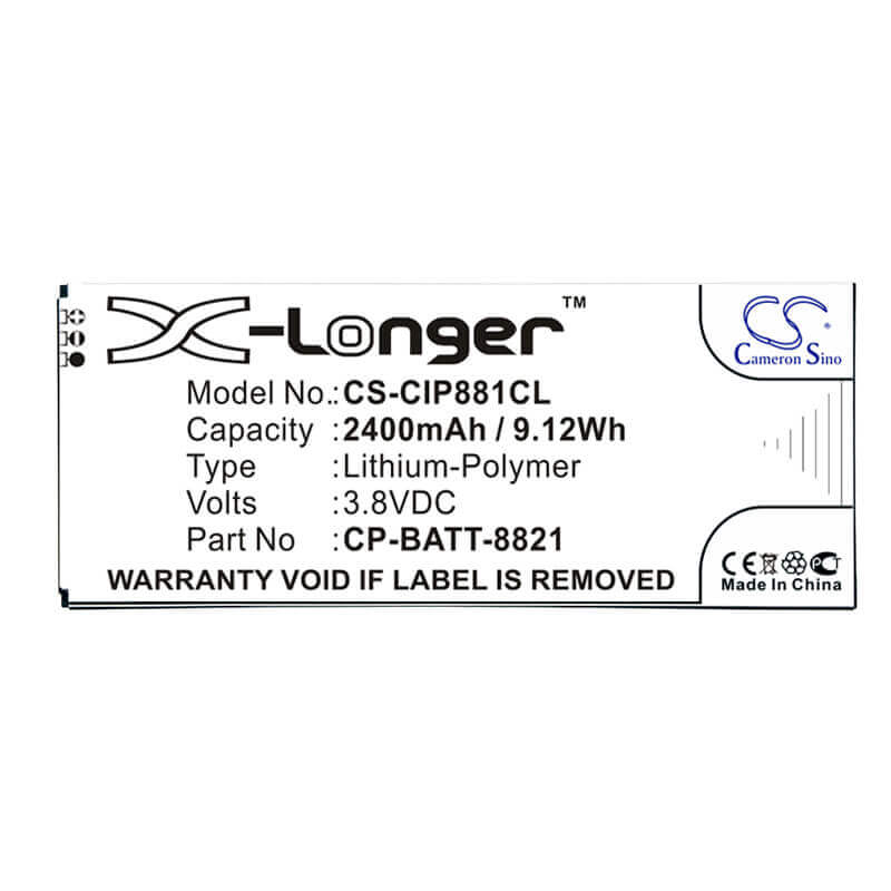 3.8V, Li-Polymer, 2400mAh, Cordless Phone battery fits Cisco, 74-102376-01, 8800, 9.12Wh Cordless Phone Cameron Sino Technology Limited (Cordless Phone)