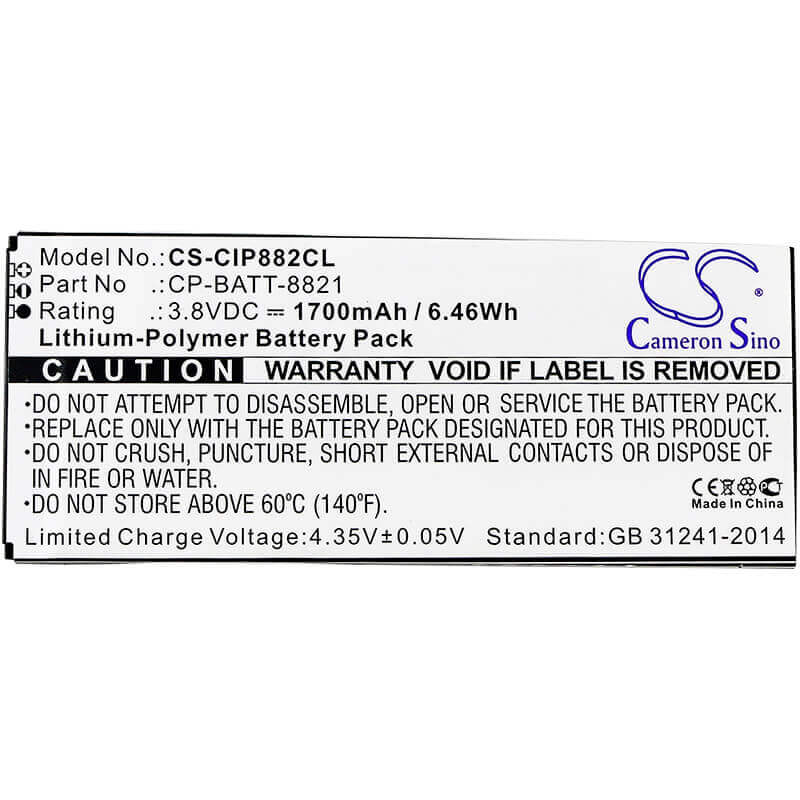 3.8V, Li-Polymer, 1700mAh, Cordless Phone battery fits Cisco, 74-102376-01, Cp-8821, Cp-8821-ex-k9-bun, 6.46Wh Cordless Phone Cameron Sino Technology Limited (Cordless Phone)