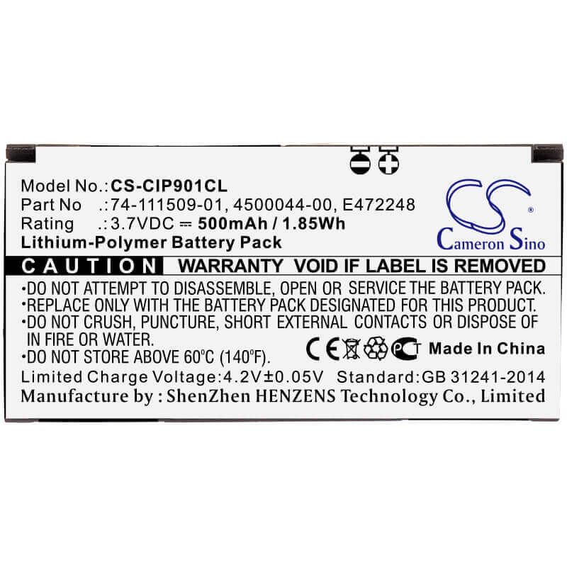 3.7V, Li-Polymer, 500mAh, Cordless Phone battery fits Cisco, 4500044-00, 8831 Daisy Chain Kit, 8831 Speaker Base, 1.85Wh Cordless Phone Cameron Sino Technology Limited (Cordless Phone)
