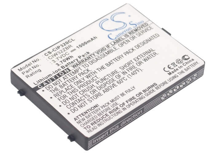 3,7V, Li-ion, 1000mAh, batterie de téléphone sans fil compatible avec Cisco, Ciw32zbr, Linksys Wip300, Wip320, 3,7Wh Téléphone sans fil Cameron Sino Technology Limited (Téléphone sans fil)