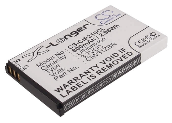 3.7V, Li-ion, 800mAh, Batterie de téléphone sans fil compatible avec Cisco, Ciw31zbr, Linksys Wip310, Wip310, 2.96Wh Téléphone sans fil Cameron Sino Technology Limited (Téléphone sans fil)