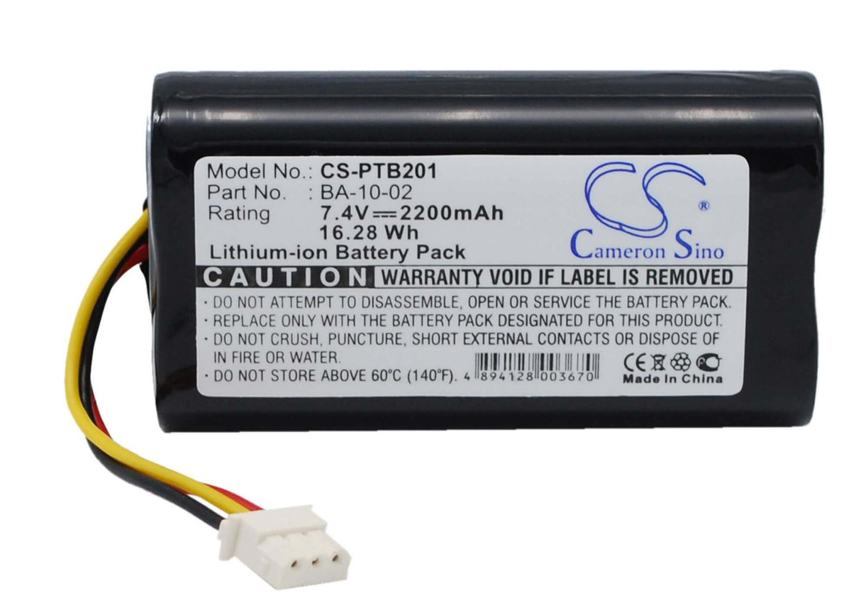 7.4V, Li-ion, 2200mAh, Batterie d'imprimante portable compatible avec Citizen, Ba-10-02, Imprimante thermique mobile Cmp-10, Cmp-10bt, 16.28Wh Imprimante portable Cameron Sino Technology Limited