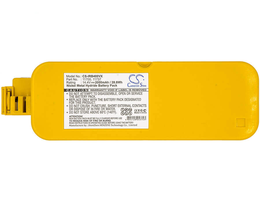 14.4V, Ni-MH, 2000mAh, Vacuum battery fits Cleanfriend, King Cleaning, Robby, Robby Deluxe, Robby Home Xr, 28.8Wh Vacuum Cameron Sino Technology Limited