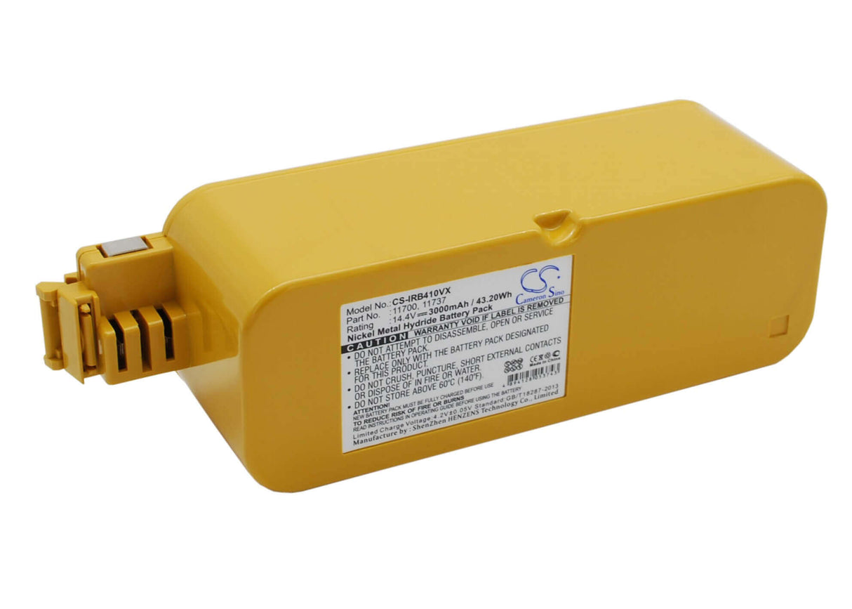 14.4V, Ni-MH, 3000mAh, Vacuum battery fits Cleanfriend, Fun Beat, Robby, Robby Deluxe, Robby Home Xr, 43.20Wh Vacuum Cameron Sino Technology Limited