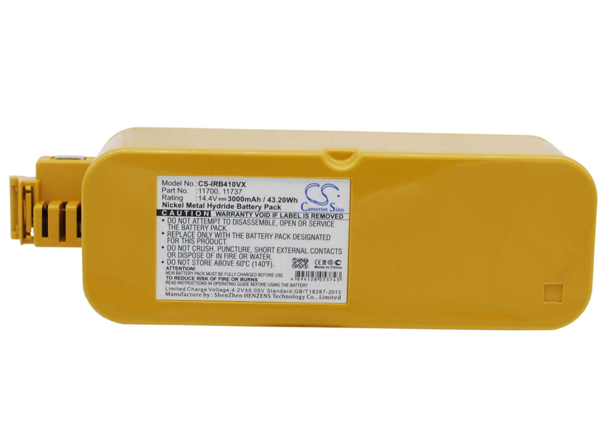 14.4V, Ni-MH, 3000mAh, Vacuum battery fits Cleanfriend, Fun Beat, Robby, Robby Deluxe, Robby Home Xr, 43.20Wh Vacuum Cameron Sino Technology Limited