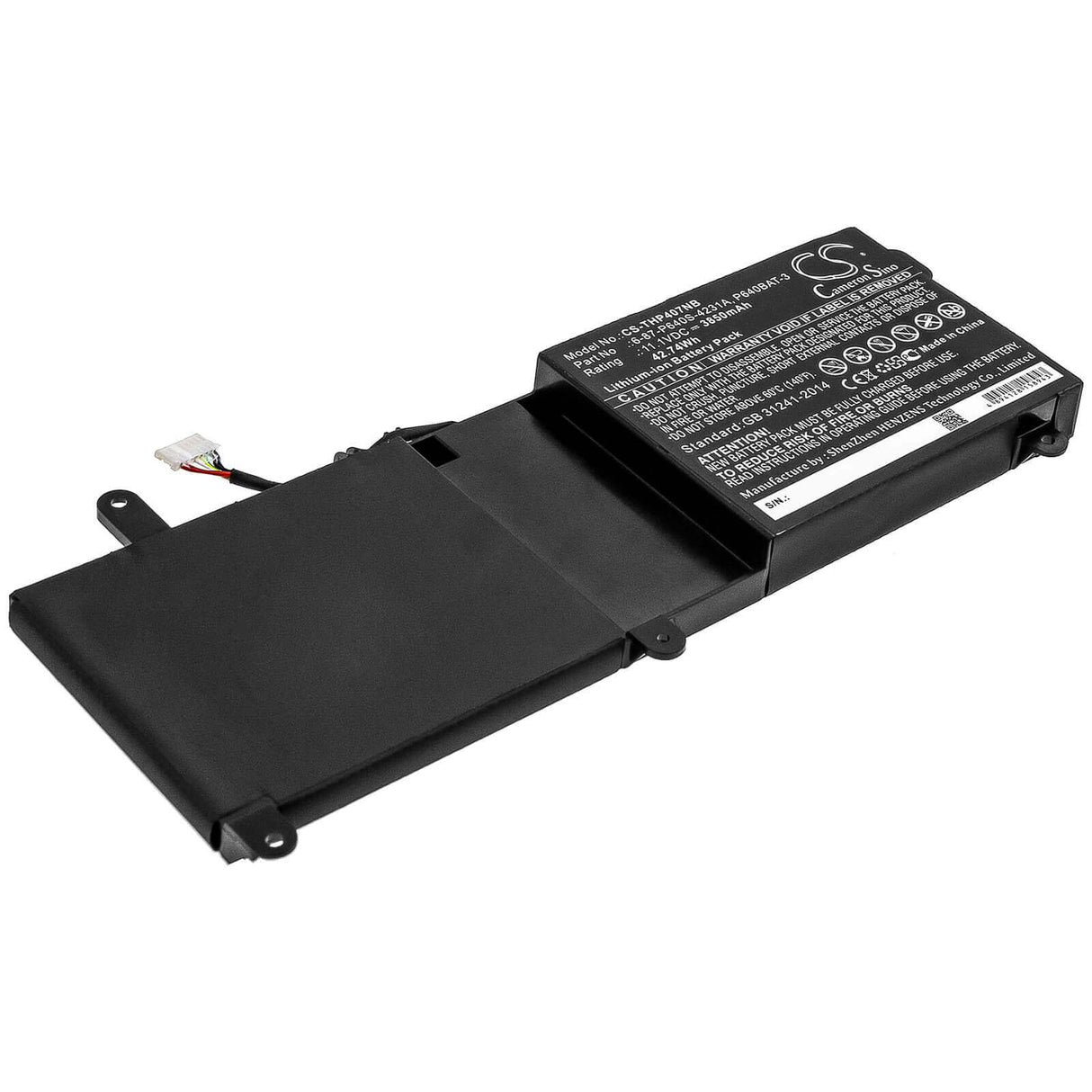 Battery For Clevo, P640hj, P640hk1, P640re 11.1v, 3850mah - 42.74wh Notebook, Laptop Cameron Sino Technology Limited