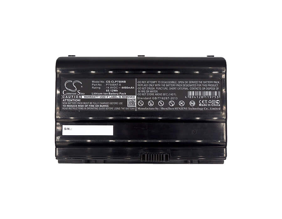 Battery For Clevo, P750zm, P751zm, P770zm, P770zm-g, P771zm, Eurocom 14.8v, 4400mah - 65.12wh Notebook, Laptop Cameron Sino Technology Limited