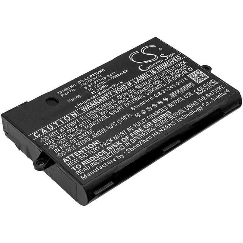 Battery For Clevo, P775dm3, P8700s, P870dm 15.12v, 5800mah - 87.70wh Notebook, Laptop Cameron Sino Technology Limited