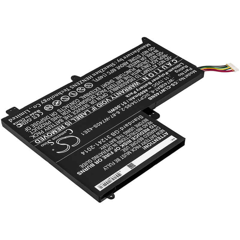 Battery For Clevo, S413, W740su, Sager 11.1v, 4600mah - 51.06wh Notebook, Laptop Cameron Sino Technology Limited