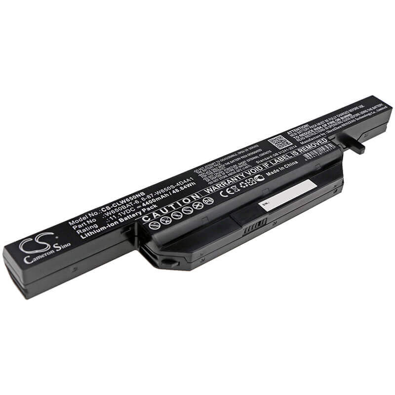 Battery For Clevo, S650sc, W650dc 11.1v, 4400mah - 48.84wh Notebook, Laptop Cameron Sino Technology Limited