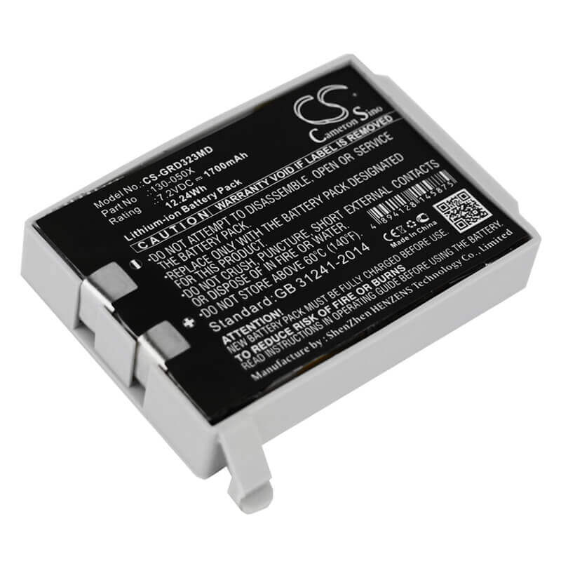 7.2V, Li-ion, 1700mAh, Medical battery fits Cme, 130-050x, Bodyguard 323, 12.24Wh Medical Cameron Sino Technology Limited (Medical)