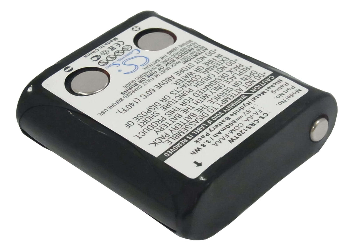 4.8V, Ni-MH, 800mAh, Two-Way Radio battery fits Cobra, Com-faaa, Frs117, Frs120, 3.84Wh Two-Way Radio Cameron Sino Technology Limited