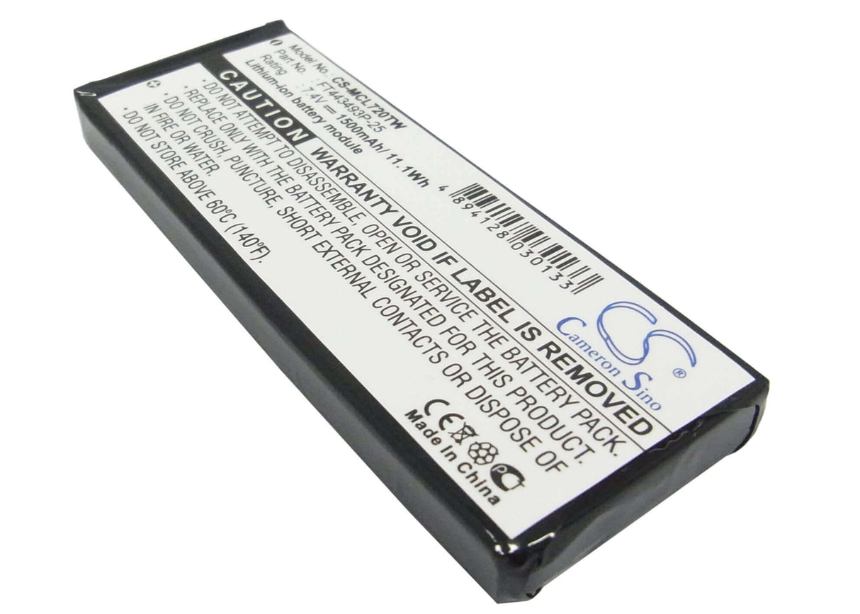 7.4V, Li-ion, 1500mAh, Two-Way Radio battery fits Cobra, 103-0005-1, Cxr900, Cxr900 30-mile Radio With Weat, 11.1Wh Two-Way Radio Cameron Sino Technology Limited