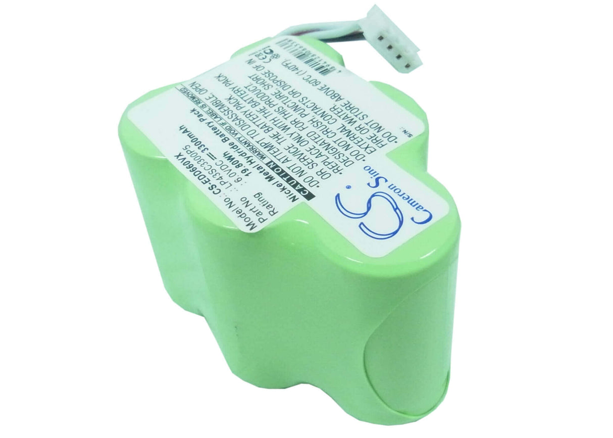 6.0V, Ni-MH, 3300mAh, Vacuum battery fits Robot, Cod, 35601130, Rb001, 19.80Wh Vacuum Cameron Sino Technology Limited