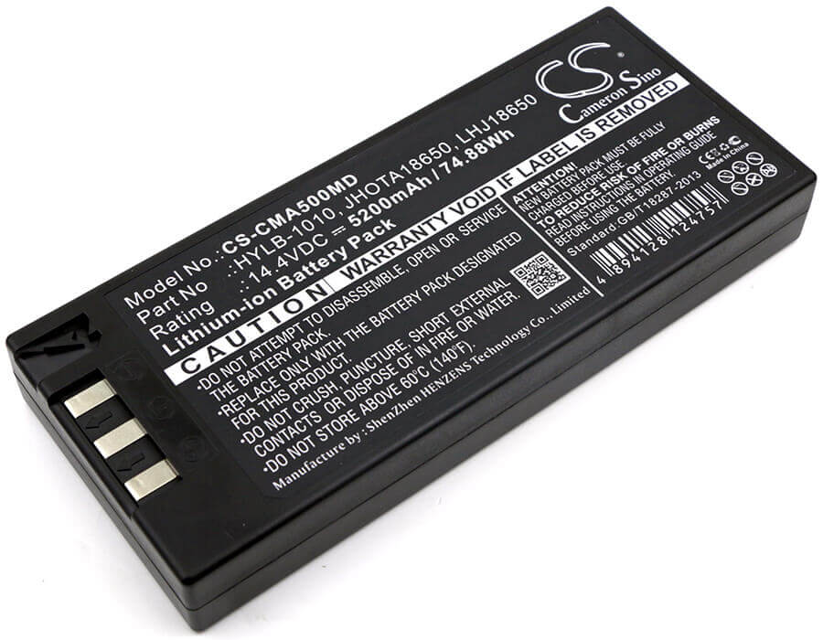 14.4V, Li-ion, 5200mAh, Medical battery fits Lutech, Comen, Hylb-1010, 8000d, C50, 74.88Wh Medical Cameron Sino Technology Limited (Medical)