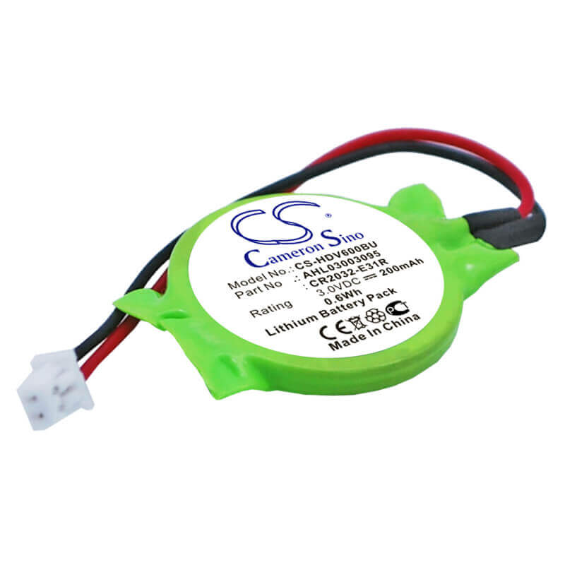 3.0V, Lithium, 200mAh, CMOS / BackUp battery fits Medion, Compaq, Lenovo, Hp, 02hk903, 6033ea, G6000, 0.6Wh CMOS / BackUp Cameron Sino Technology Limited