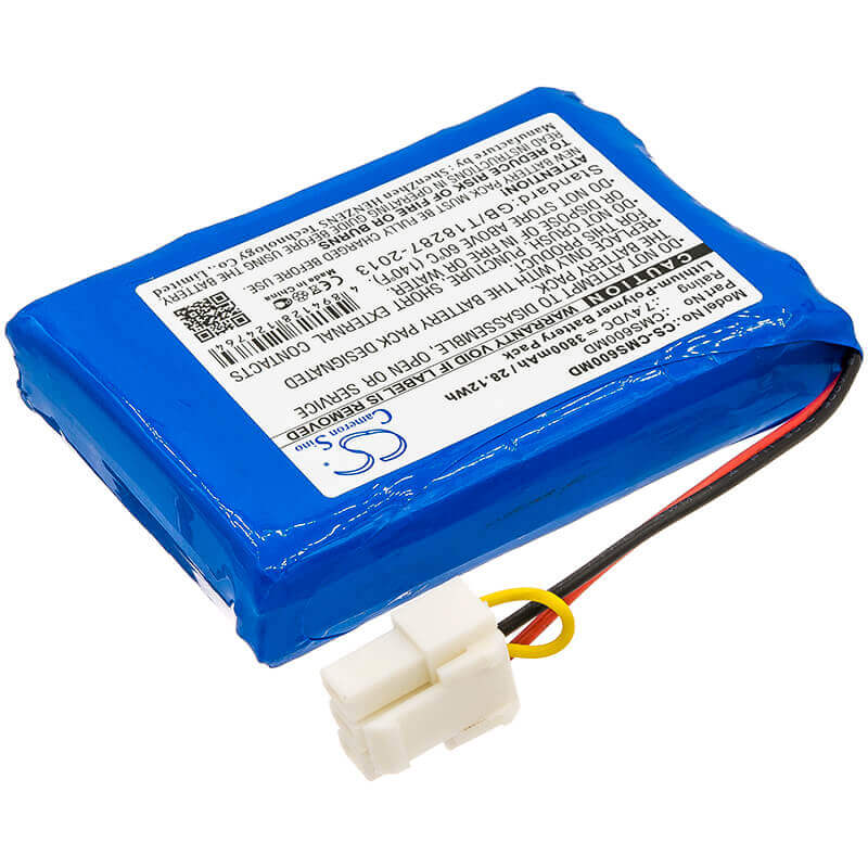 7.4V, Li-Polymer, 3800mAh, Medical battery fits Contec, 88889457, Cms6000, Monitor Cms6000, 28.12Wh Medical Cameron Sino Technology Limited (Medical)