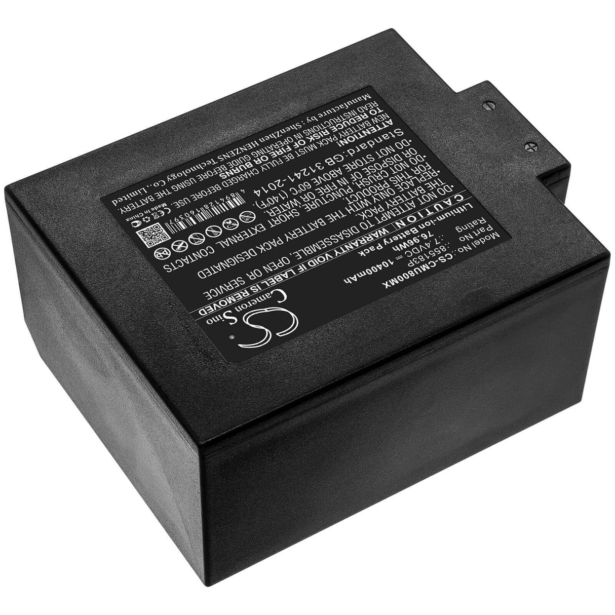 7.4V, Li-ion, 10400mAh, Medical battery fits Contec, 855183p, Cms8000 Icu Patient Monitor, Monitor Meditech M8000s, 76.96Wh Medical Cameron Sino Technology Limited (Medical)