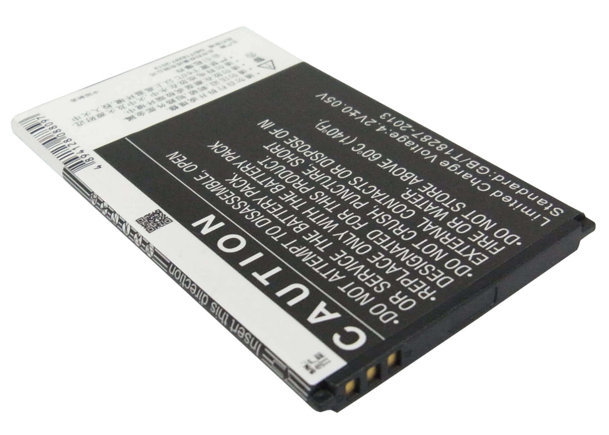 3.7V, Li-ion, 1500mAh, SmartPhone battery fits Coolpad, Cpld-123, 5200, 5.55Wh Mobile, SmartPhone Cameron Sino Technology Limited (Suspended)