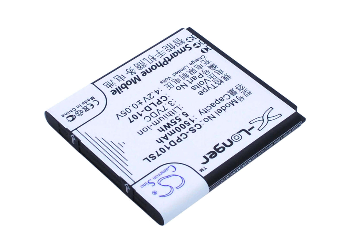3.7V, Li-ion, 1500mAh, SmartPhone battery fits Coolpad, Cpld-107, 5108, 5109, 5.55Wh Mobile, SmartPhone Cameron Sino Technology Limited (Suspended)