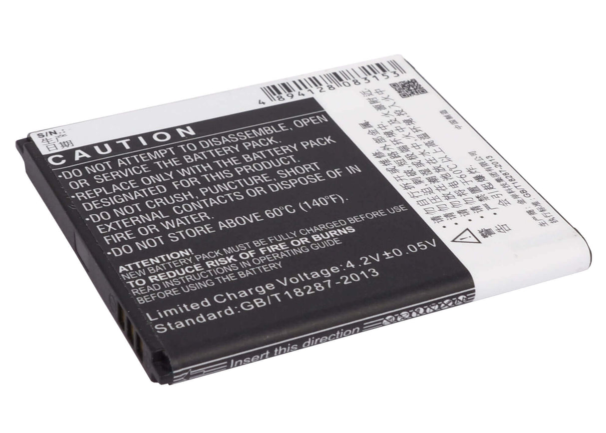 3.7V, Li-ion, 1500mAh, batterie de smartphone compatible avec Coolpad, Cpld-113, 5218d, 5218s, 5.55Wh Mobile, Smartphone Cameron Sino Technology Limited (Smartphone)