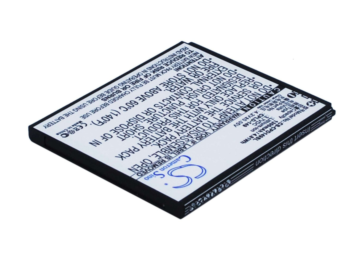 3.7V, Li-ion, 1300mAh, SmartPhone battery fits Coolpad, Cpld-149, 5261, 4.81Wh Mobile, SmartPhone Cameron Sino Technology Limited (Suspended)