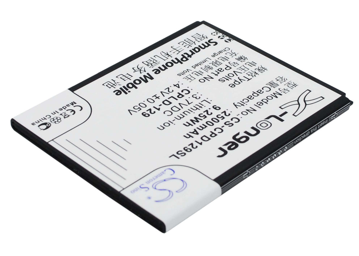 3.7V, Li-ion, 2500mAh, SmartPhone battery fits Coolpad, Cpld-129, 5315, 9.25Wh Mobile, SmartPhone Cameron Sino Technology Limited (Suspended)