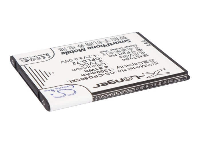 3.7V, Li-ion, 1300mAh, SmartPhone battery fits Coolpad, Cpld-72, 5832, 5855, 4.81Wh Mobile, SmartPhone Cameron Sino Technology Limited (Suspended)