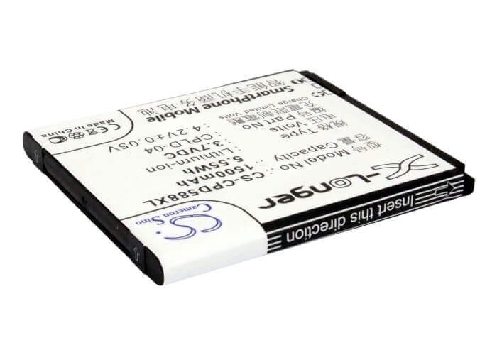 3.7V, Li-ion, 1500mAh, SmartPhone battery fits Coolpad, Cpld-04, 5880, 5.55Wh Mobile, SmartPhone Cameron Sino Technology Limited (Suspended)