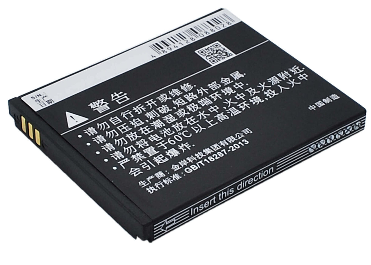 3.7V, Li-ion, 1100mAh, SmartPhone battery fits Coolpad, Cpld-10, 5216s, 7230, 4.07Wh Mobile, SmartPhone Cameron Sino Technology Limited (Suspended)